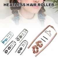 heatless hair curlers for long hair no heat curling rod headband with hair ties and clips hair styling kit