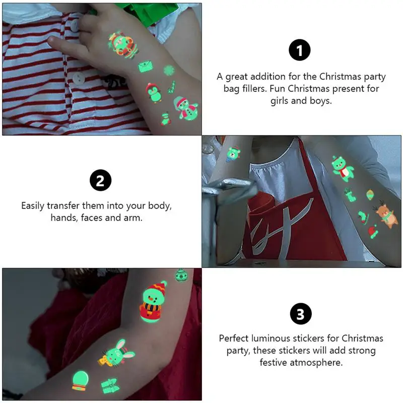 20 листов светящиеся наклейки на тело и лицо|Временные тату| |