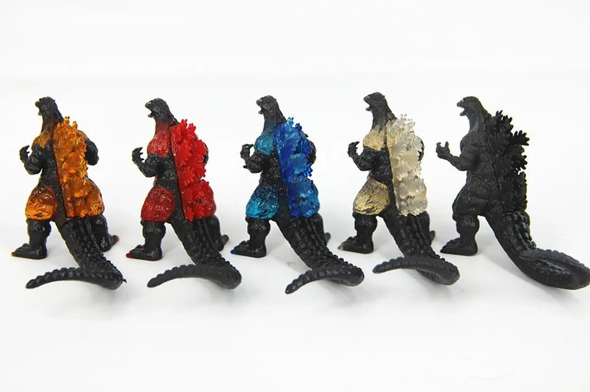 

10pcs/set BANDAI 6cm Q New Godzilla Machine Triceratops Dinosaurs Battle PVC Kids Gift Action Figure Collectible Model Toy