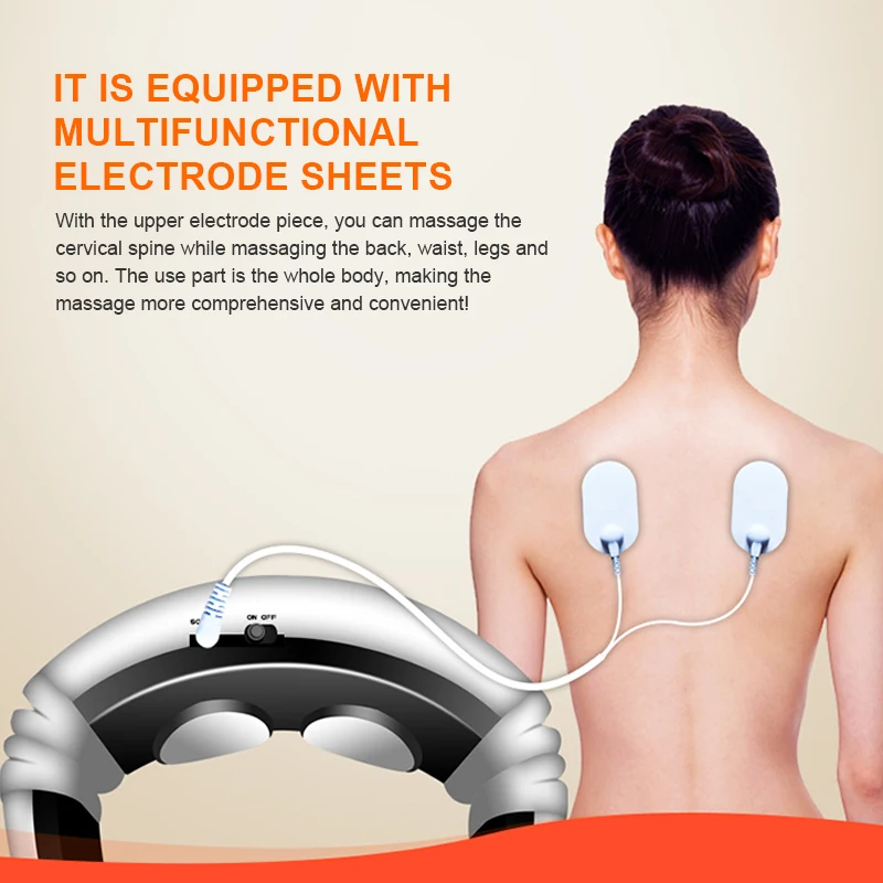 Channy электрический импульс спины и шеи массажер дальний ИК облегчитель боли