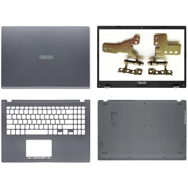 Новая задняя крышка для ЖК-дисплея ноутбука/передняя рамка/Упор для рук/Нижняя крышка/петли A B C D чехол для ASUS X509 FL8700 FL8600 Y5100 Y5200F серый