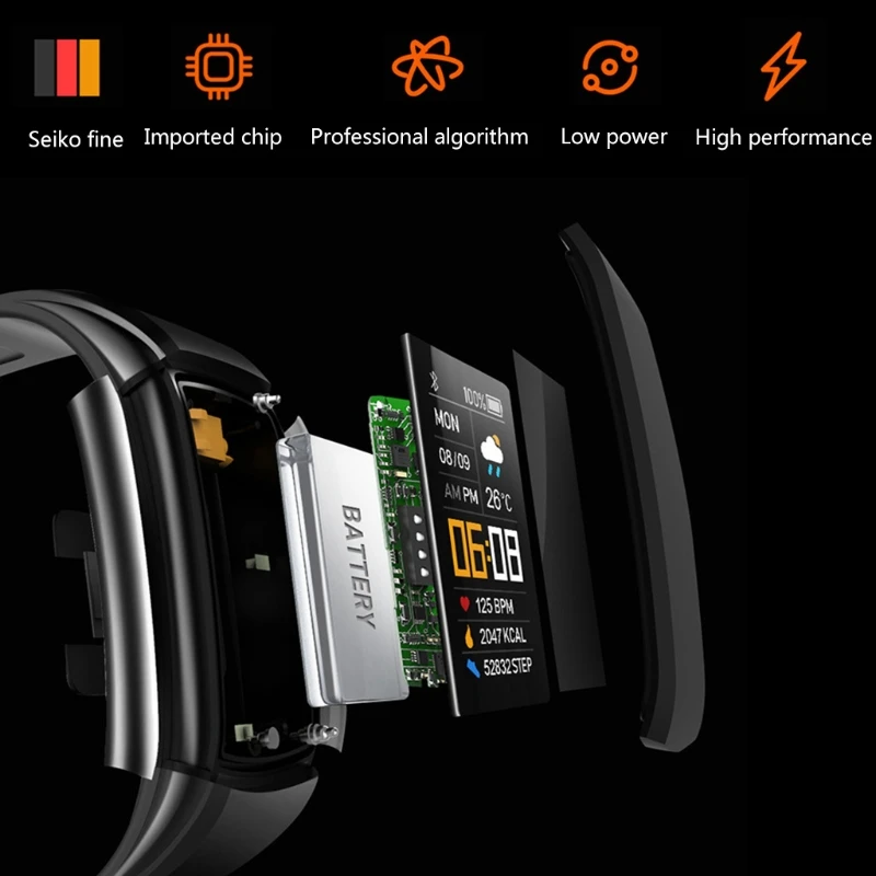 Фитнес-трекер C5 с пульсометром шагомером и | Электроника