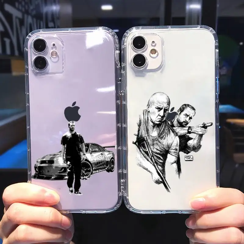 

fast and furious Phone Case For iphone 13 12 11 8 7 plus mini x xs xr pro max Transparent soft