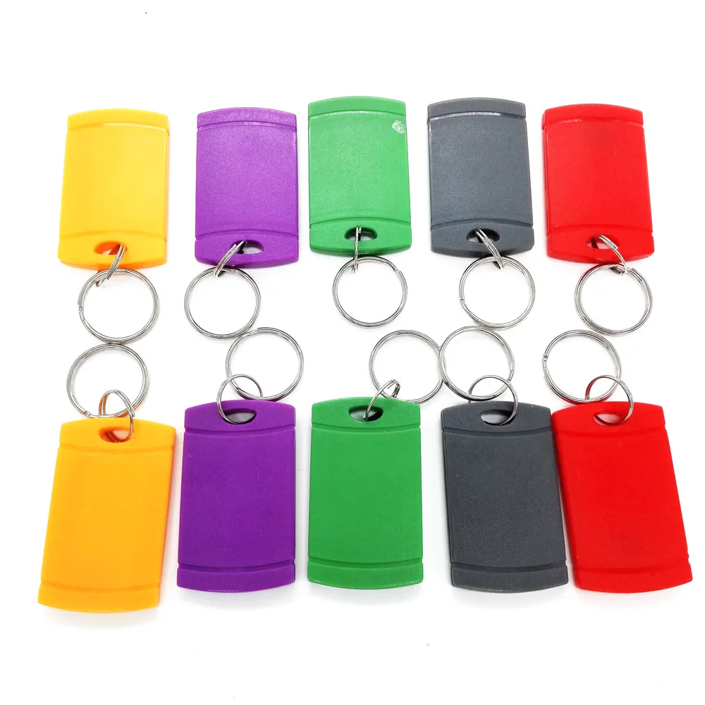 10 шт./лот многоцветная UID пустая цепочка для ключей Лифт парковка Входная защита