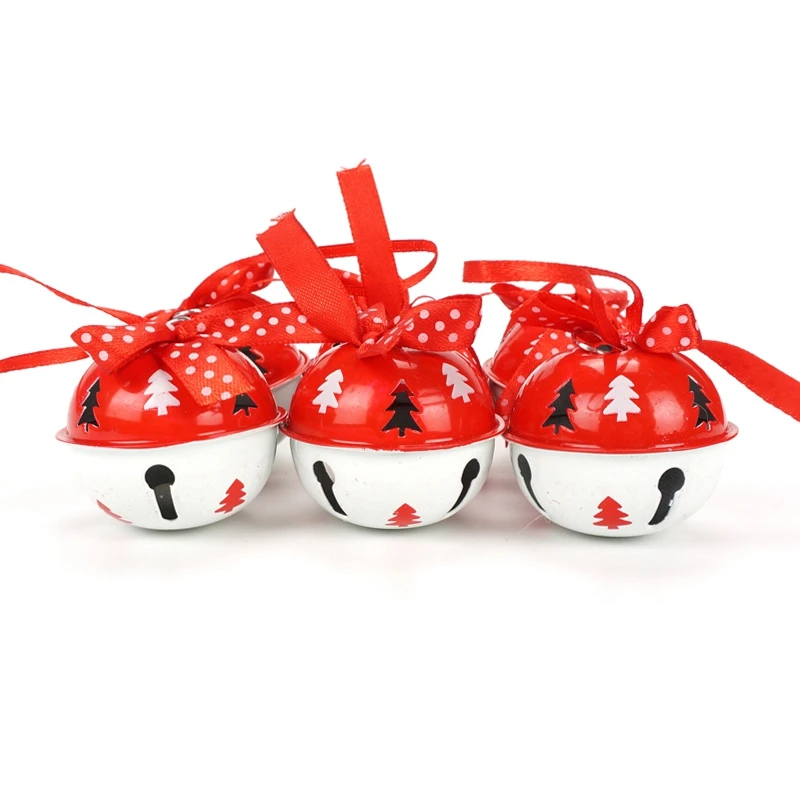 

Christmas Decorations for Home Metal Jingle Bell with Ribbon Tree Bells for Christmas Ornaments Decor Bells