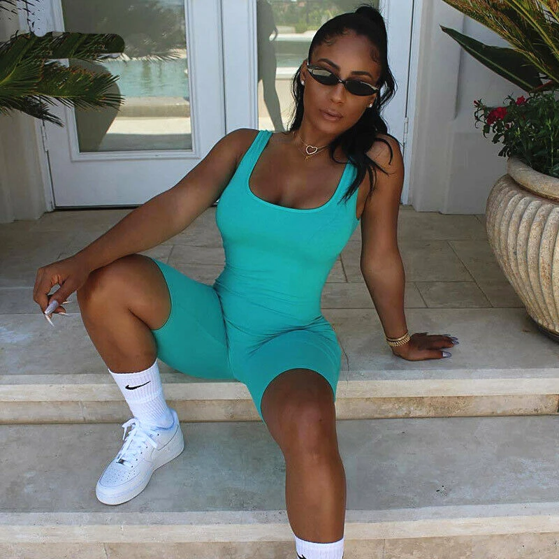 Летний спортивный костюм комбинезон сексуальная женская домашняя одежда