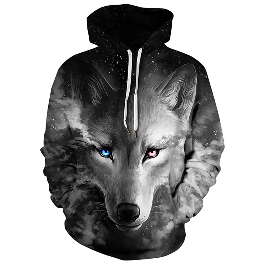 

Hot Sale New Animal 3D Wolf tiger Hoodies Plus Size Graphic Men Hoodies Sweatshirts XXS-7XL