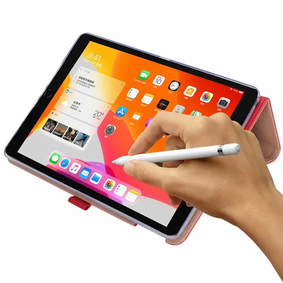 Для iPad 7th 10," Чехол Магнитный умный Мягкий силиконовый чехол для iPad 10,2 чехол Автоматический Режим сна/пробуждения+ защита экрана+ ручка