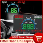E350 автомобильный HUD дисплей с подсветкой OBD2 цифровой спидометр лобовое стекло проектор сверхскоростная сигнализация температура воды обмин Напряжение кммиля