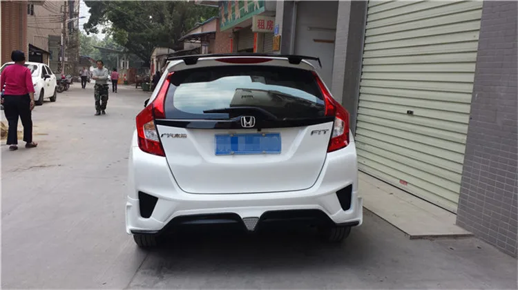 Спойлер для HONDA FIT 2014-2016 Jazz высококачественный задний спойлер из АБС-пластика