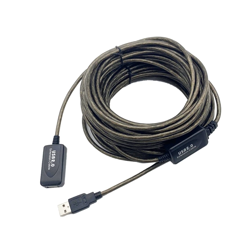 

NEW-USB 2.0 Signal Amplifier Wireless Network Card Extender USB Extension Cable with Chip