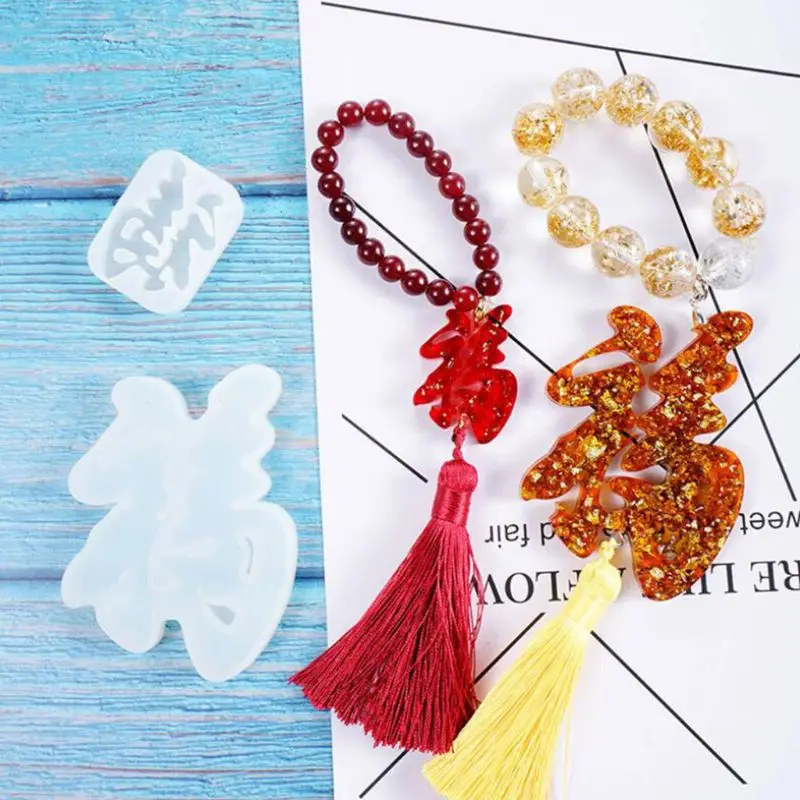 

69HB Crystal Epoxy Resin Mold Blessing Casting Silicone Mould DIY Crafts Handmade Jewelry Pendant Making Tools