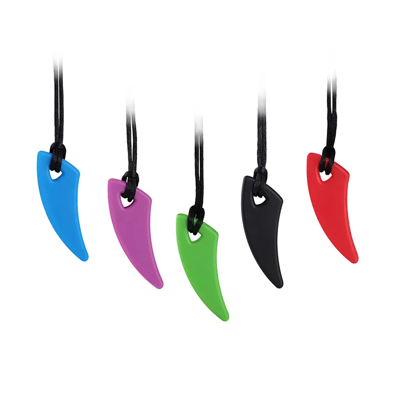 Collar masticable para beb&eacute;, mordedor de grado alimenticio, juguete masticable, herramienta sensorial para terapia de autismo, TDAH, necesidades especiales, Juguetes Para el cuidado del beb&eacute;-1