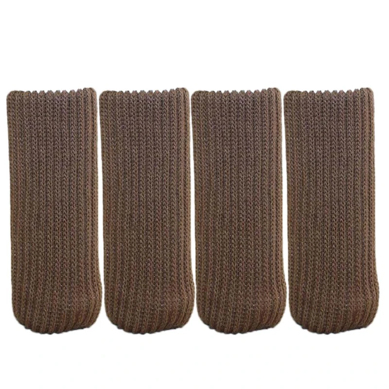 

4Pcs Chair Leg Socks Knitted Furniture Floor Protectors Pad Non Slip Anti-Noise Furniture Feet Caps Covers for Hardwood Floors