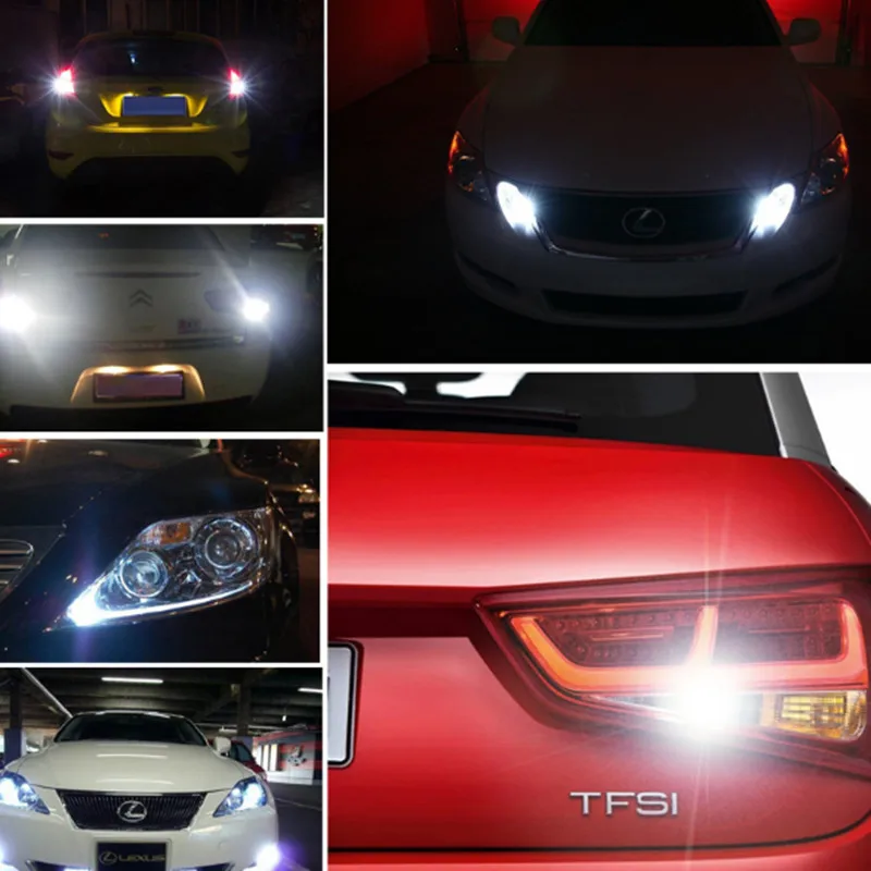 1156 BA15S LED Light P21W 13 SMD White Bulb Lamp Car Turn Signal Reverse Lights Tail Parking 12V Red for Motorcycle | Автомобили и
