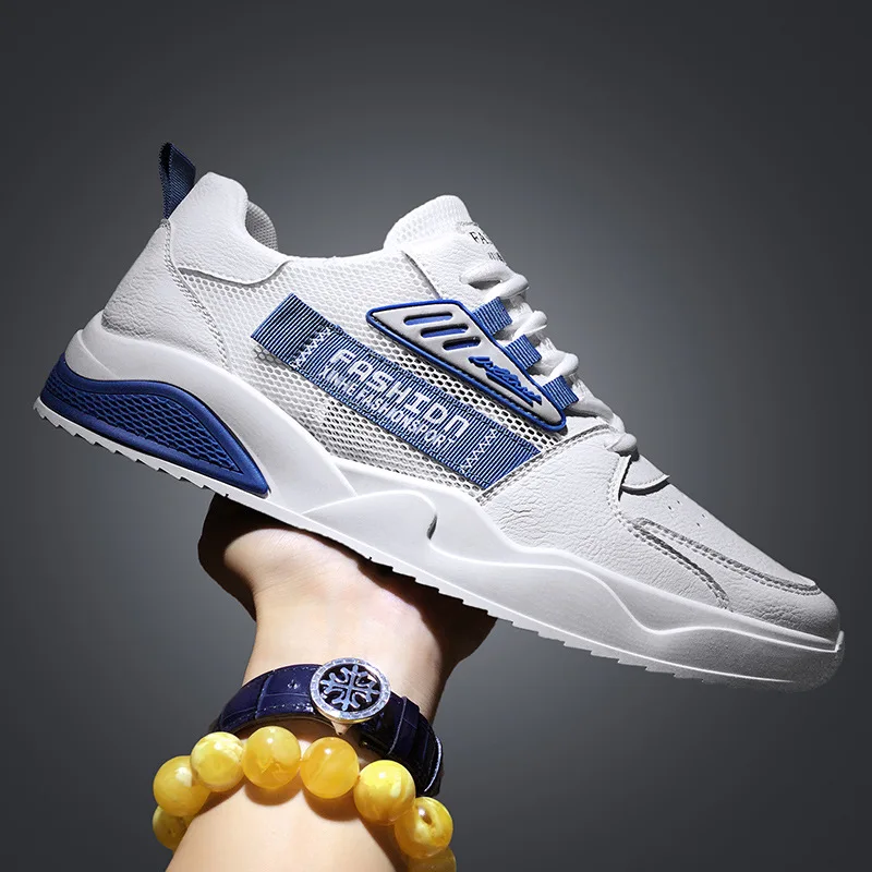 

Men's Shoes Mesh Top Breathable Lace-up Men's Shoes Board Shoes Fashion Casual Sports Shoes Men Fashion Sneakers