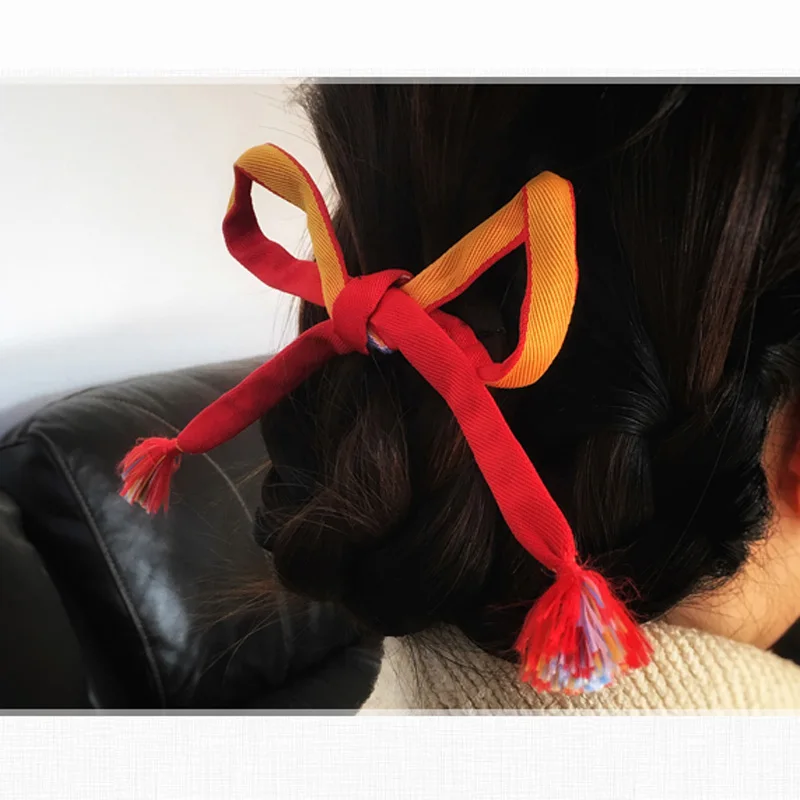 Горячая Мода браслет возлюбленной фильм ваше имя ручной работы красная веревка