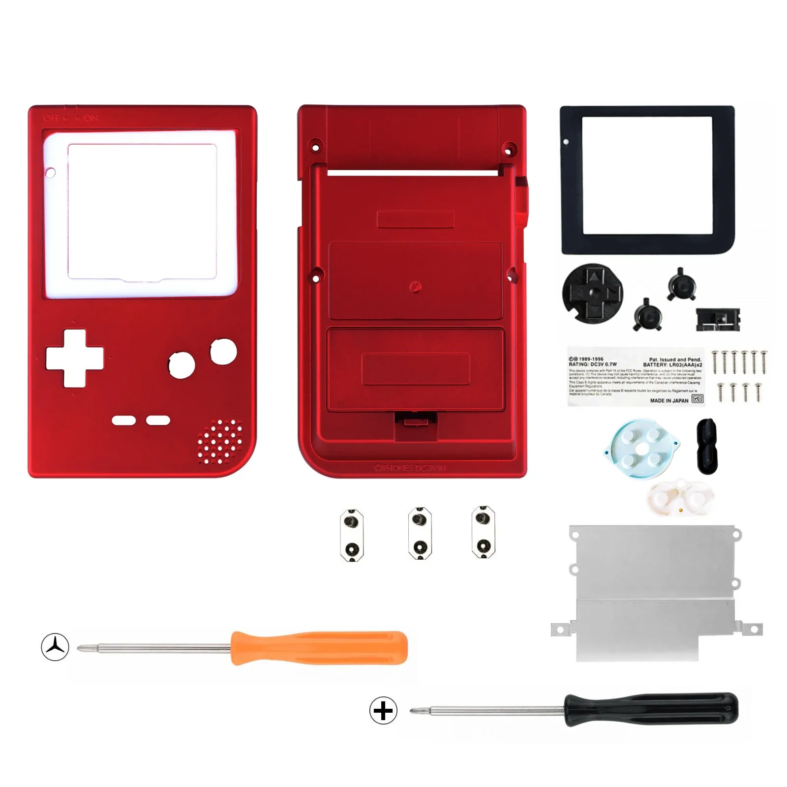 Мягкий Сменный Чехол PlayVital с рисунком для Game-Boy Pocket объективом экрана и набором