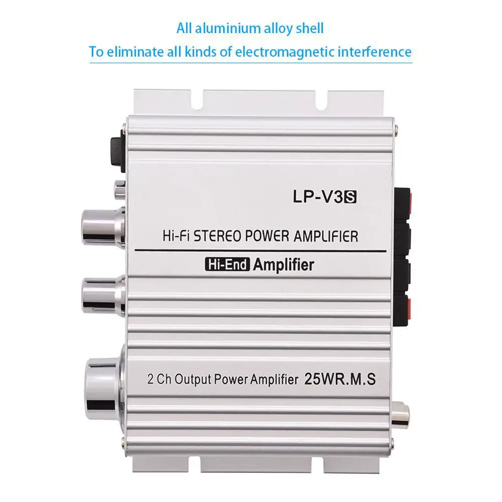 Для Lepy lp-838 lp-808 A68 A7 V3 V3S усилитель мощности аудио стерео усилитель басов усилитель для автомобильного радио MP3