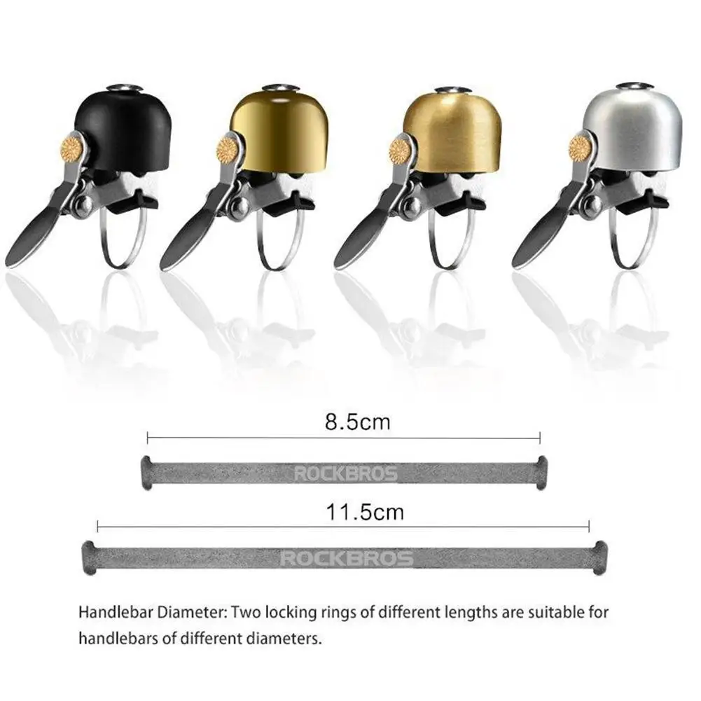 

1Pc Retro Classical Bicycle Bell Clear Loud Sound MTB Road Bike Handlebar Copper Ring Horn Safety Warning Alarm Bike Accessories