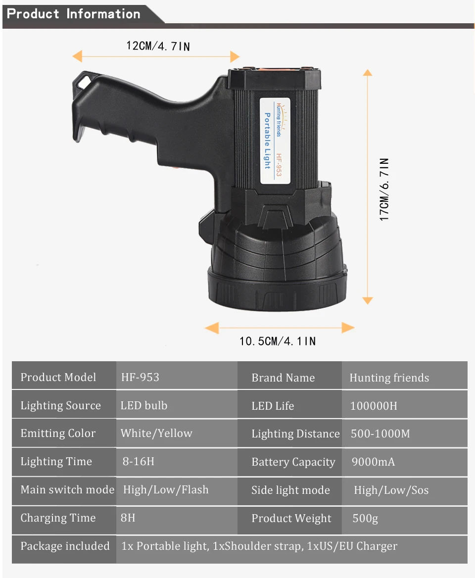 Сверхъяркий фонарик USB с зарядным аккумулятором 18650 в комплекте 3 режима tactacl прожектор с боковым светом