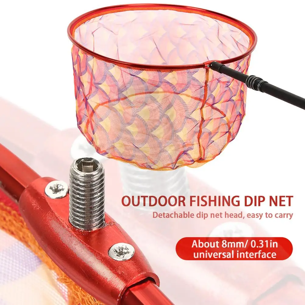 Сеть рыболовная из алюминиевого сплава 8 мм с карманным кольцом | Спорт и