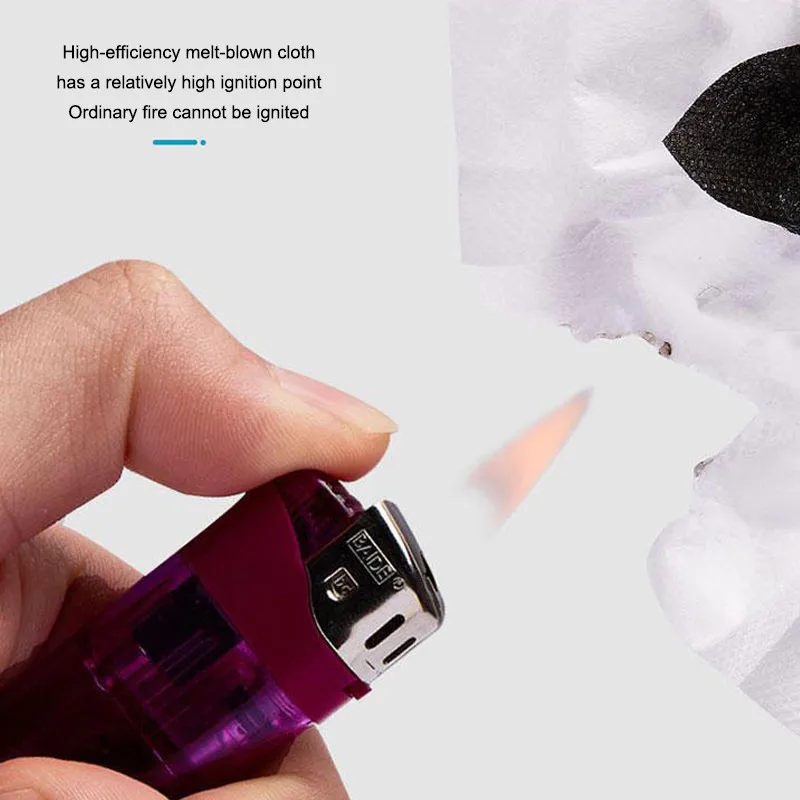 

Black Disposable Surgical Mask Face 3 Layer Non-woven Mouth Mask Safety Breathable Protective Medical Masks