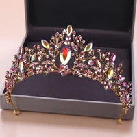 thj trendy woman crystal crowns tiara wedding hair accessories crown bridal tiaras and crowns jewelry wedding hair ornaments