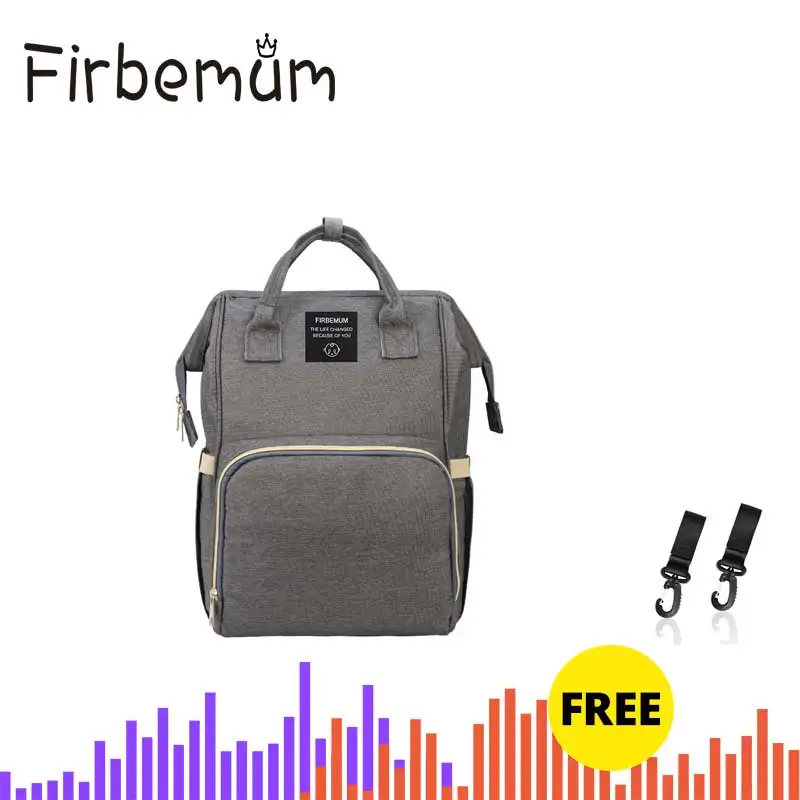 fir-deep gray Lequeen модная сумка для подгузников для мам, брендовая Большая вместительная детская сумка, рюкзак для путешествий, дизайнерская сумка для ухода за ребенком - Цвет: fir-deep gray