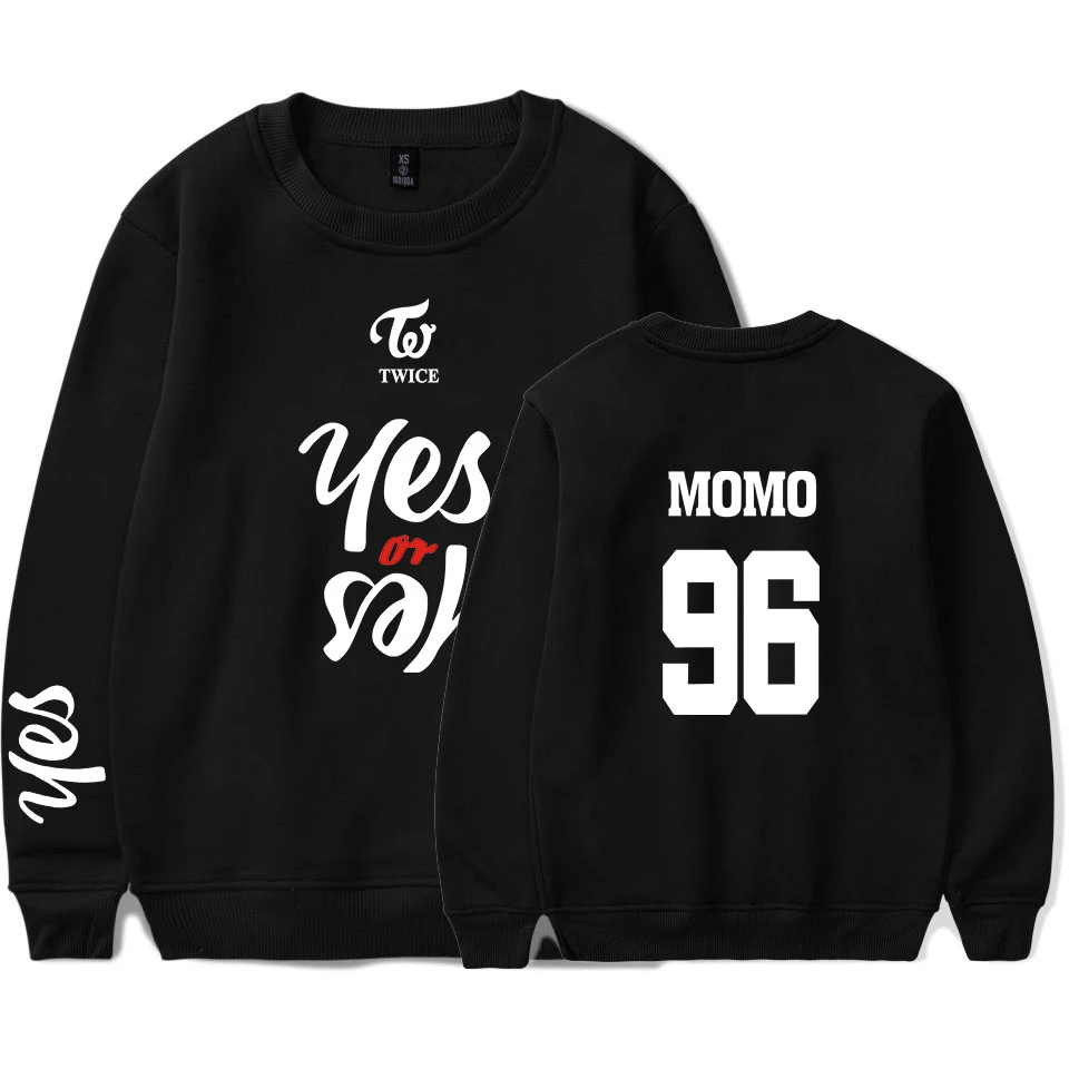 

KPOP TWICE YES OR YES Printed Hoodies Men Women Korean Style K-pop Hoodie Sweatshirts Fashion Harajuku Tracksuit Streetwear Tops