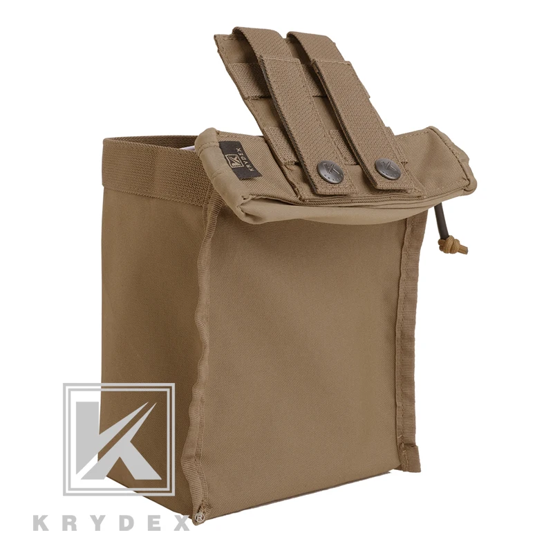 KRYDEX тактическая застежка-молния Flex Drop Pouch Magazine Organizer MOLLE Скрытая закатывающаяся