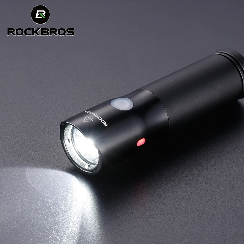 ROCKBROS велосипедный светильник Водонепроницаемый IPX6 USB Перезаряжаемые 18650 3000 мА/ч