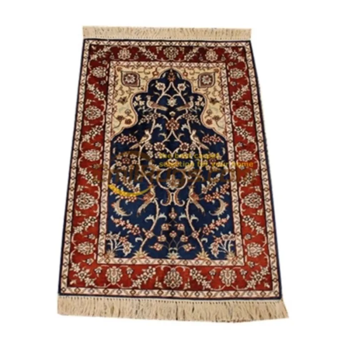 Традиционный цветочный турецкий Шелковый Восточный персидский ковер ручной