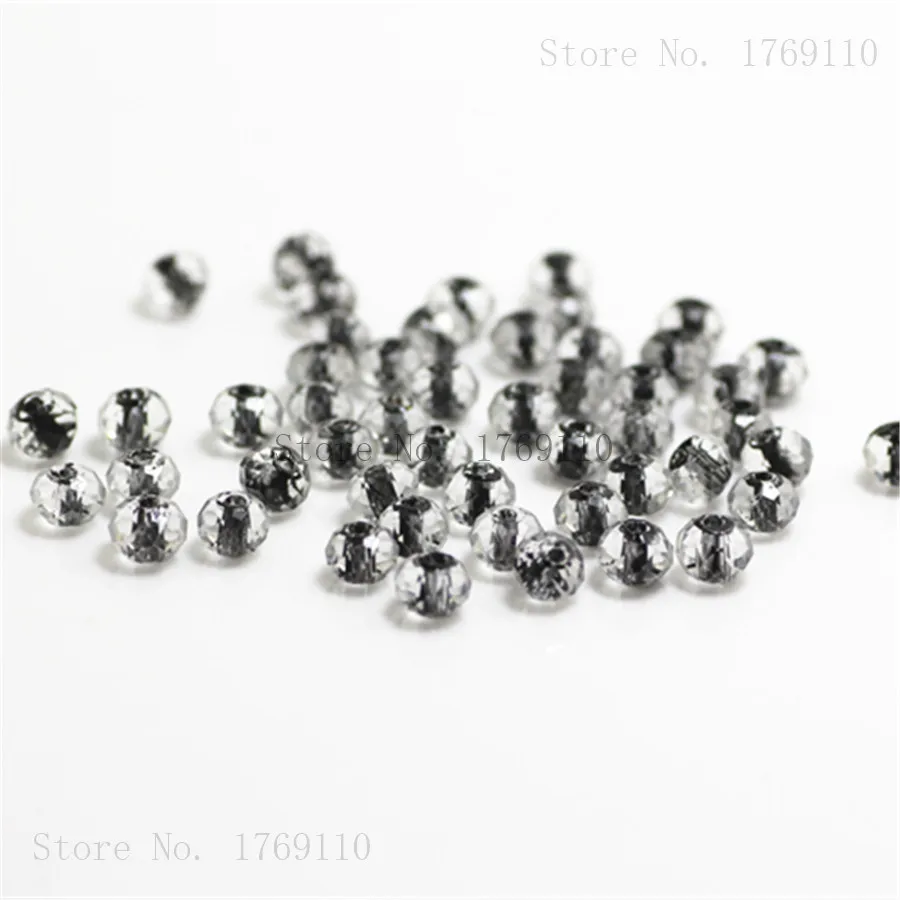 Isywaka Tender Rose AB Colors 4*6mm 50pcs Rondelle Austria faceted Crystal Glass Beads Loose Round for Jewelry Making | Украшения и