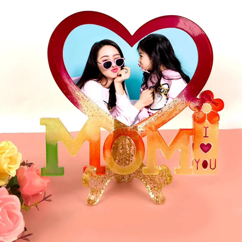 Силиконовая форма с надписью Love рамка для фотографий со стразами DIY на День