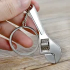 Мини-ключ, брелок, портативный автомобильный металлический Регулируемый универсальный гаечный ключ для велосипеда, мотоцикла, автомобиля, ремонтные инструменты, специальный подарок для мужчин