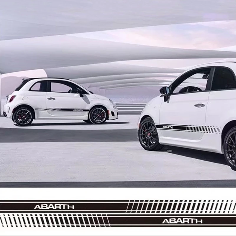 Модная новинка хит продаж 2 шт. автомобильная боковая юбка наклейки гоночные