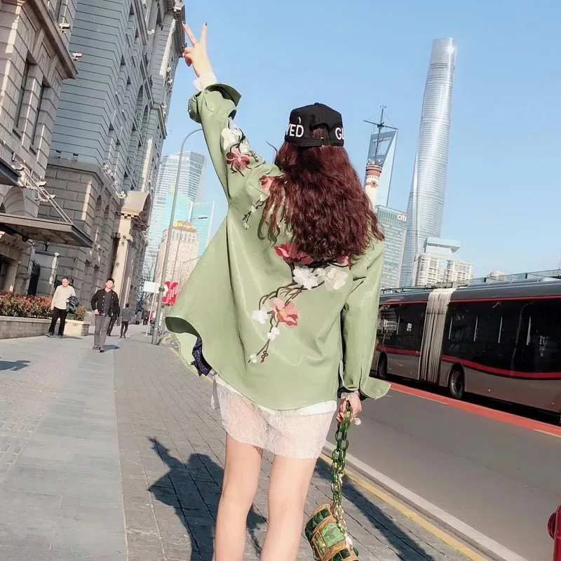 jacket oversize real sheepskin Leather coat 2020 winter autumn coats and jackets women
