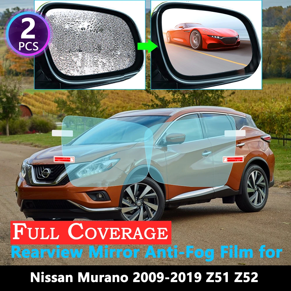 Противотуманная пленка для Nissan Murano Z51 Z52 2009 ~ 2019 Автомобильное зеркало заднего