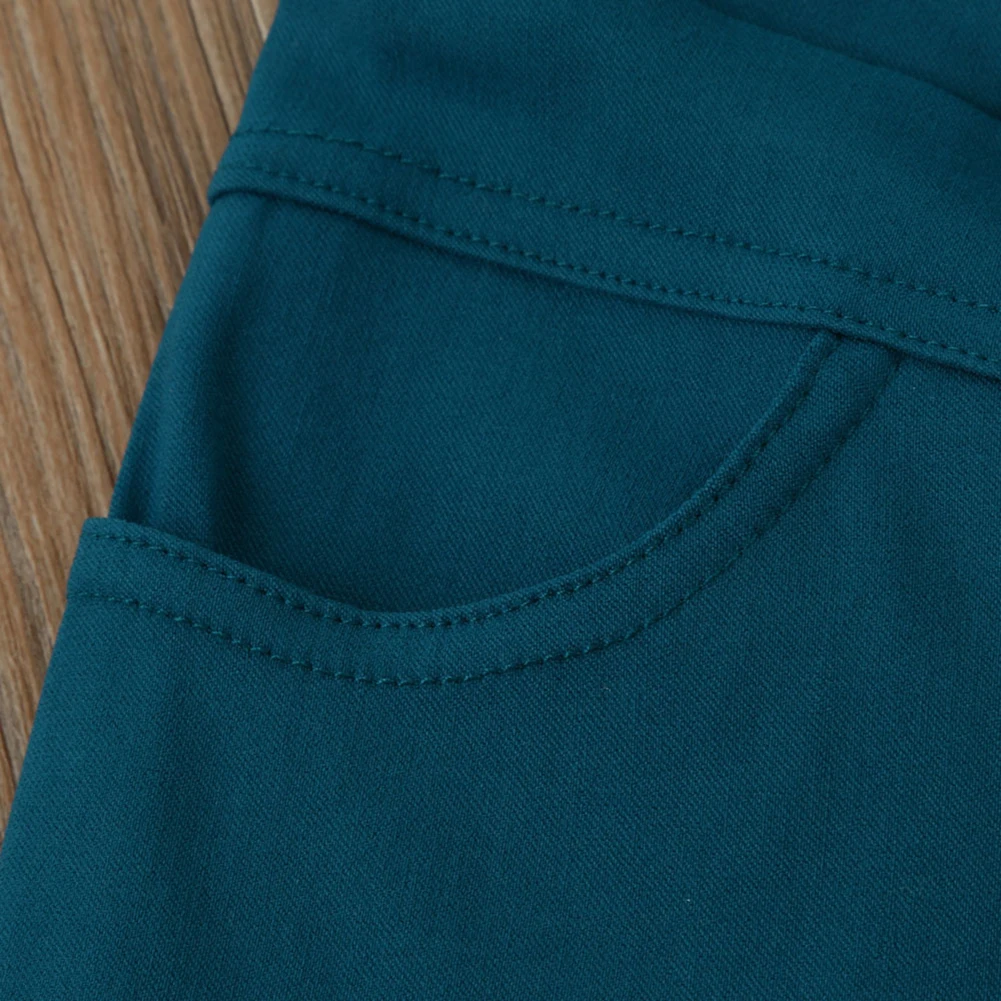 Брюки-карандаш женские однотонные из размера плюс хлопка и спандекса с