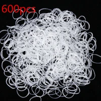 clear elastic hair ties rubber hair bands for girls 600pcs mini hair rubber bands kids holder ponytail holder hair accessories