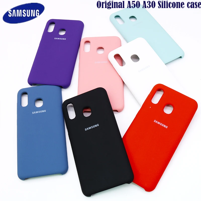 Чехол для Samsung A50 оригинальный мягкий защитный чехол из жидкого силикона A30 Galaxy