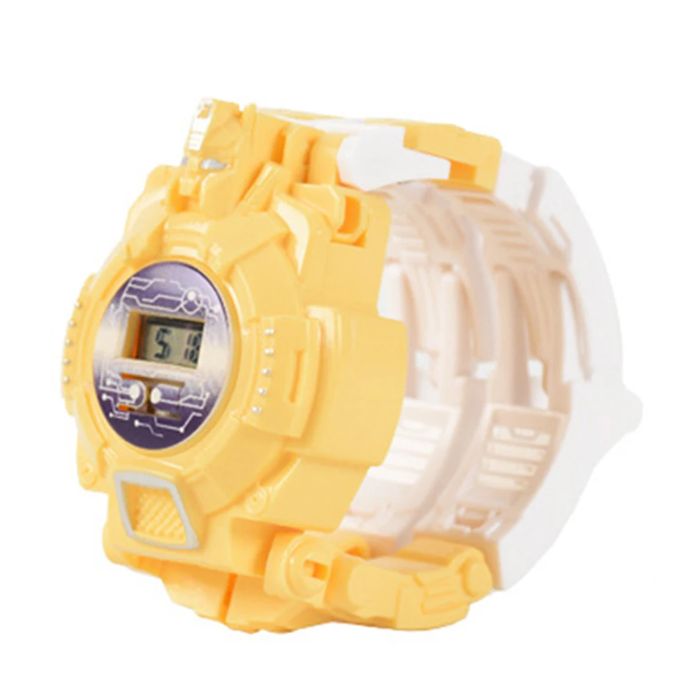 Цифровые Mecha детские игрушки для мальчиков и девочек спортивные вращающиеся