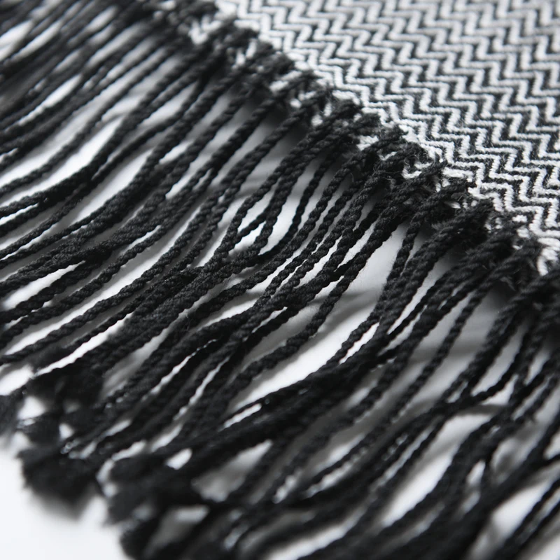 

Antelope Morning Wool Scarf Men's and Women's General 190/28 cm Large herringbone shawl