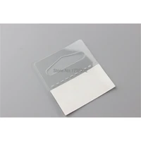 100pcs 4545mm bulk hang tabs delta slotted self adhesive plastic merchandise package box bag pet pvc hangers peghook