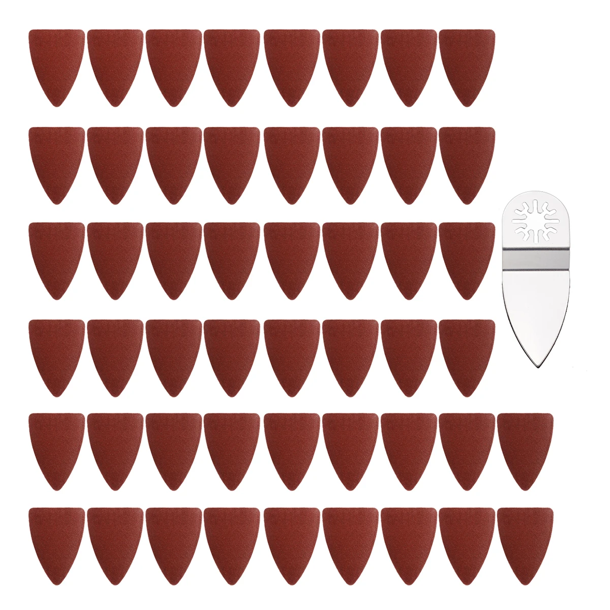 50 шт. треугольная Песочная бумага + 1 Пальчиковый песочный диск шлифовальный лист