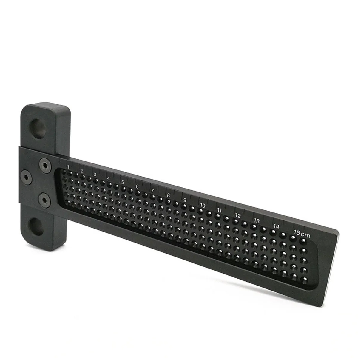 

ZEAST Aluminum Alloy 5-264mm Woodworking Square T-bar Hole Positioning Metric Measuring Ruler Carpenter Scriber Measurement Tool