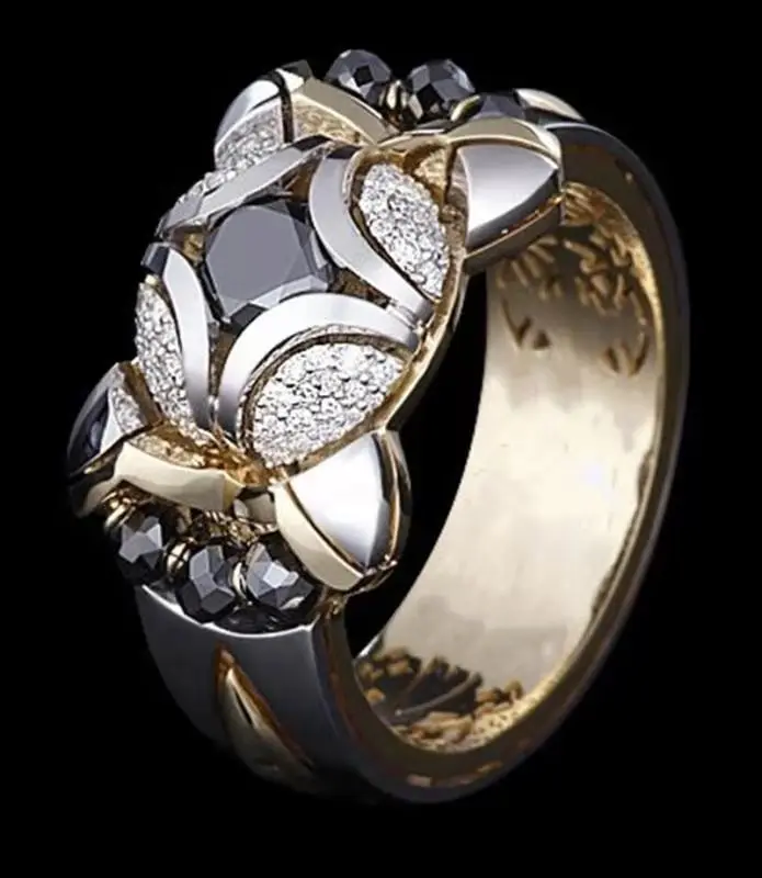 

The new four-corner ring fashion retro personality jewelry