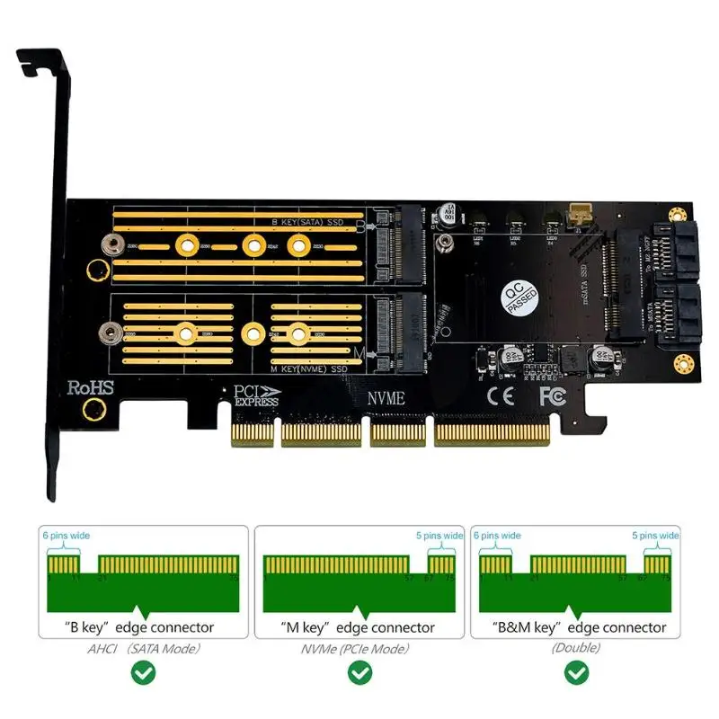 материнская плата alloyseed m 2 nvme ssd ngff msata к pci e 4x ra