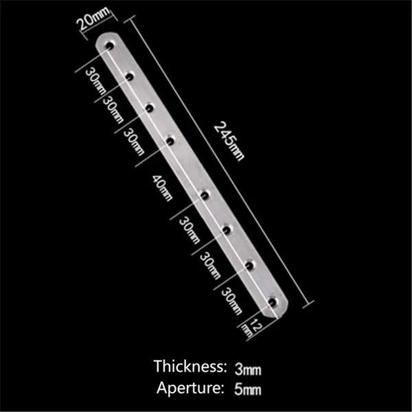 10 шт. плоские прямые скобы из нержавеющей стали ремонтные пластинки для ремонта